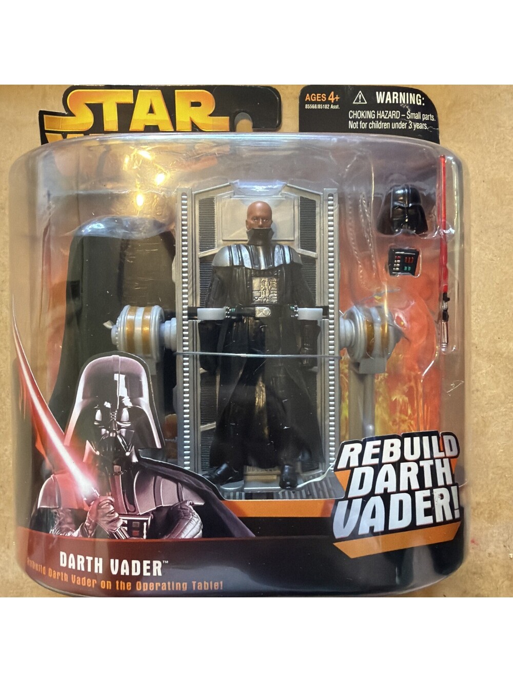 Star Wars Revenge of the Sith Rebuild Darth Vader Figure Set 2005 Hasbro 85568